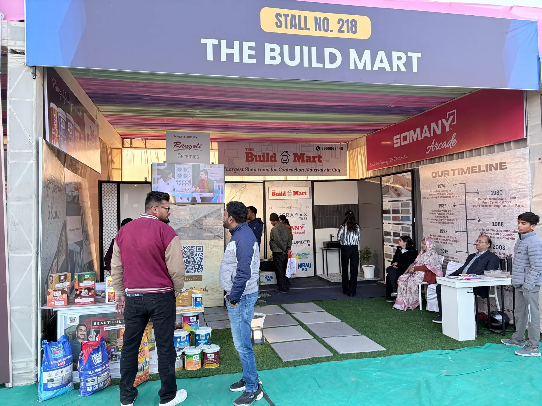 The Build Mart team interacting with customers at the four-day Bikaner trade fair
