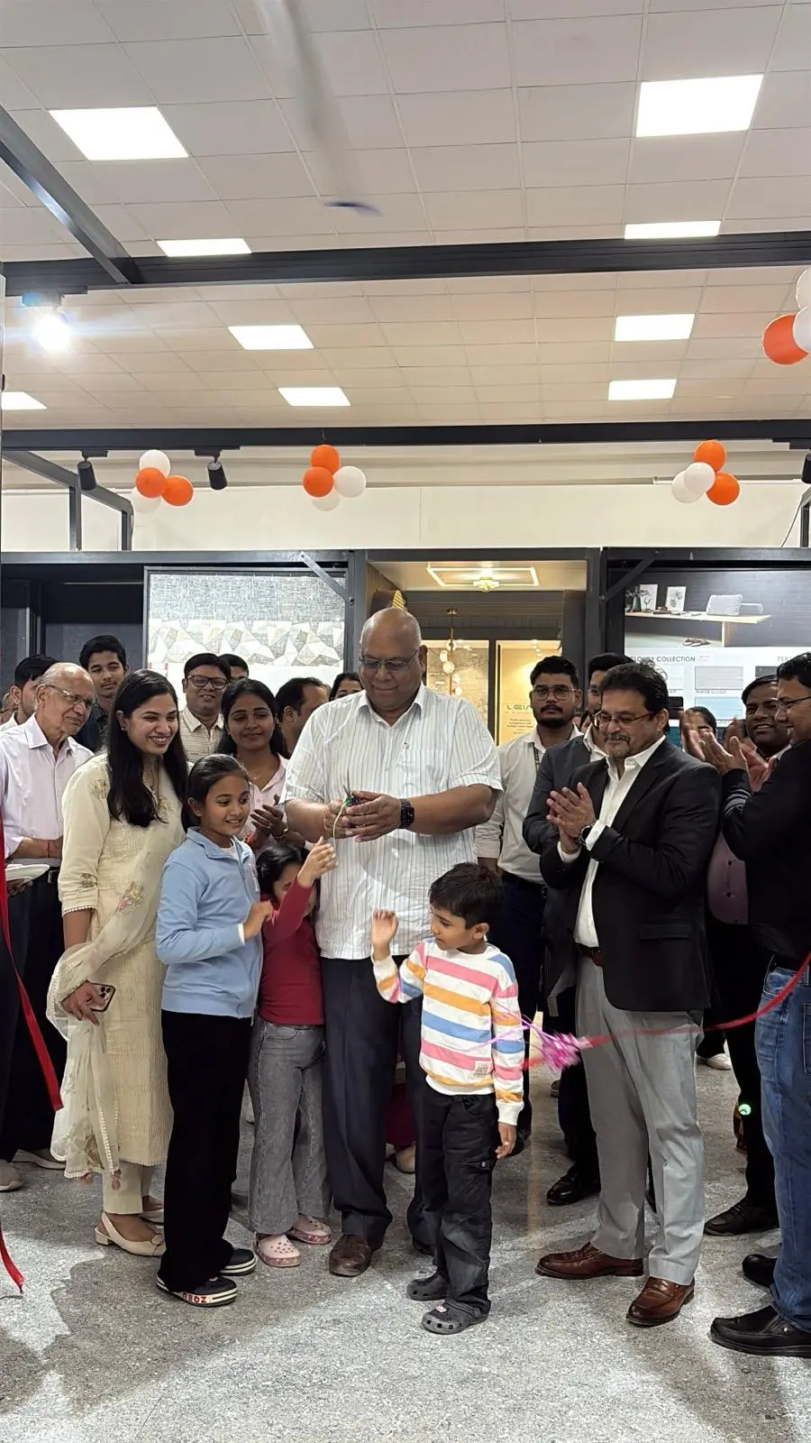 Family, friends and guests gathered for the Plumber Bathware section inauguration at The Build Mart