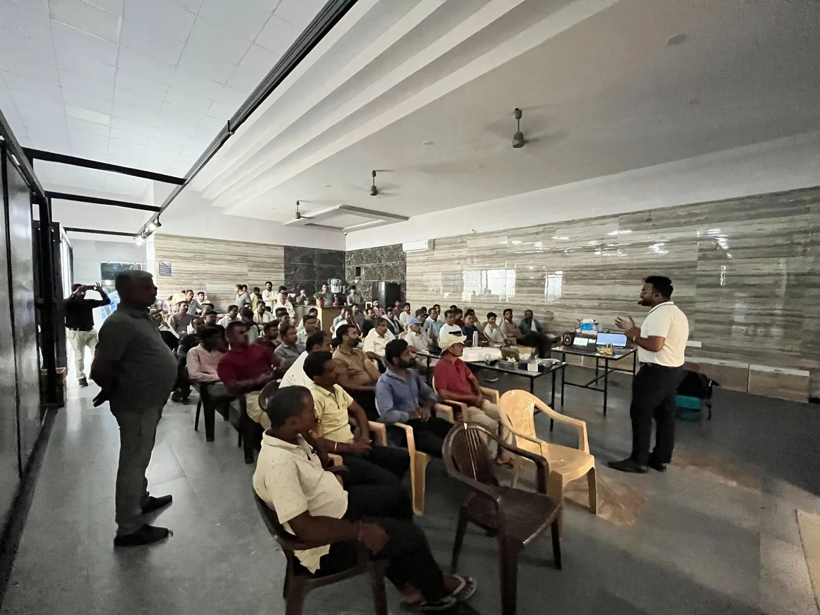 Plumbers attending the Bathsense product presentation at The Build Mart Bikaner